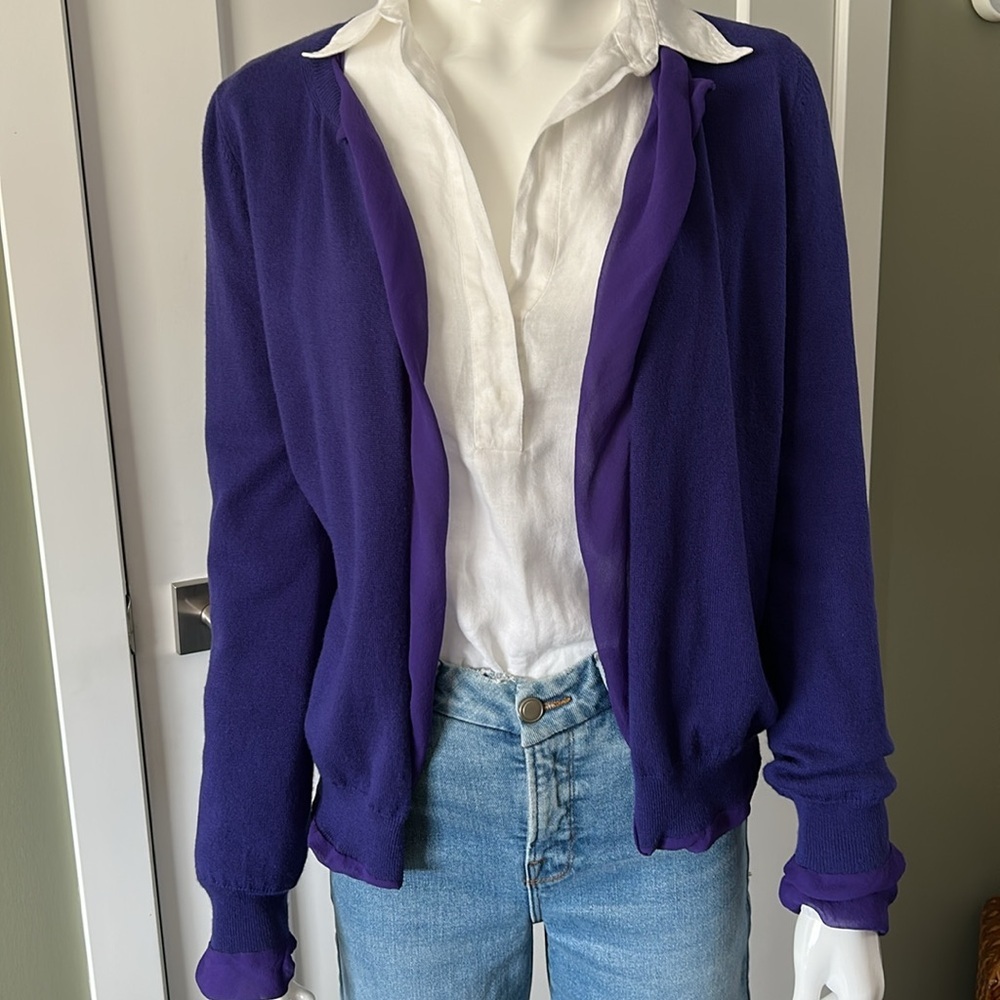 Bottega Veneta Cashmere Silk Lined Cardigan - Picture 7 of 17